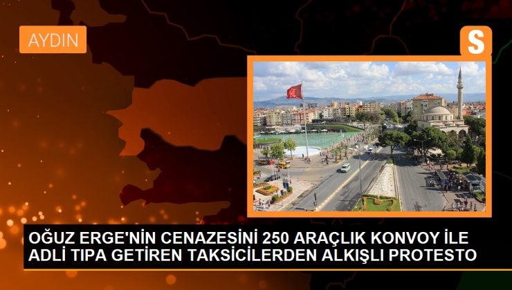 İzmir’de taksi şoförüne yapılan saldırı sonucu hayatını kaybeden Oğuz Erge’nin cenazesi konvoy eşliğinde Adli Tıp Kurumu’na getirildi