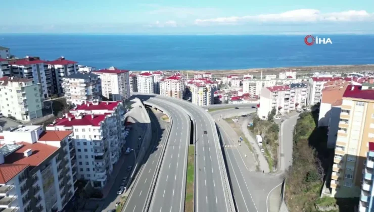 Trabzon’da Kanuni Bulvarı çalışmaları devam ediyor