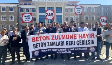 Adıyaman İnşaat Müteahhitleri Derneği, Hazır Beton Fiyatlarındaki Zamlara Tepki Gösterdi