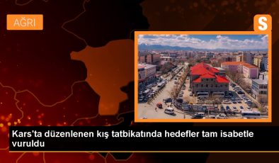 TSK Kars’ta düzenlediği kış tatbikatında hedefler tam isabetle vuruldu