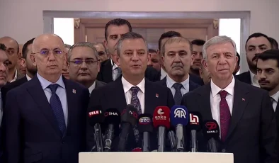 CHP Genel Başkanı Özgür Özel, Mansur Yavaş’ı Ziyaret Etti