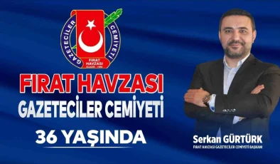 Fırat Havzası Gazeteciler Cemiyeti 36. Yılını Kutluyor