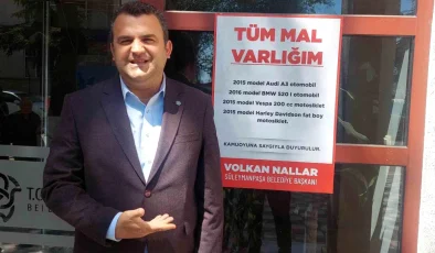 Süleymanpaşa Belediye Başkanı Volkan Nallar Mal Varlığını Beyan Etti