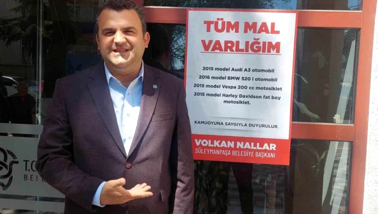 Süleymanpaşa Belediye Başkanı Volkan Nallar Mal Varlığını Beyan Etti