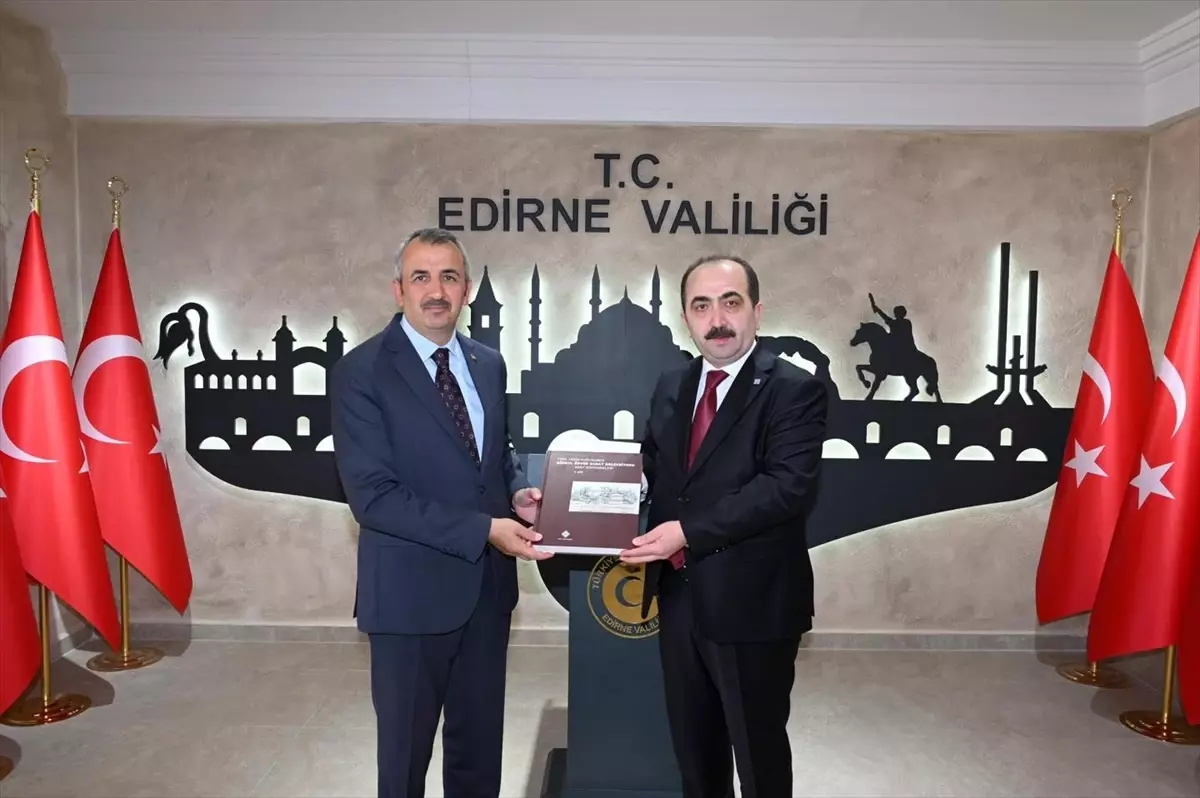 Türk Tarih Kurumu Başkanı Edirne Valisi’ni Ziyaret Etti