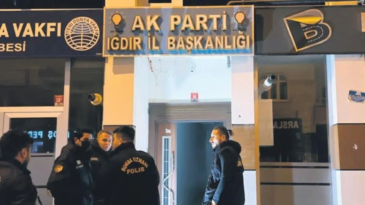 AK Parti Iğdır İl Başkanlığı’na saldırı